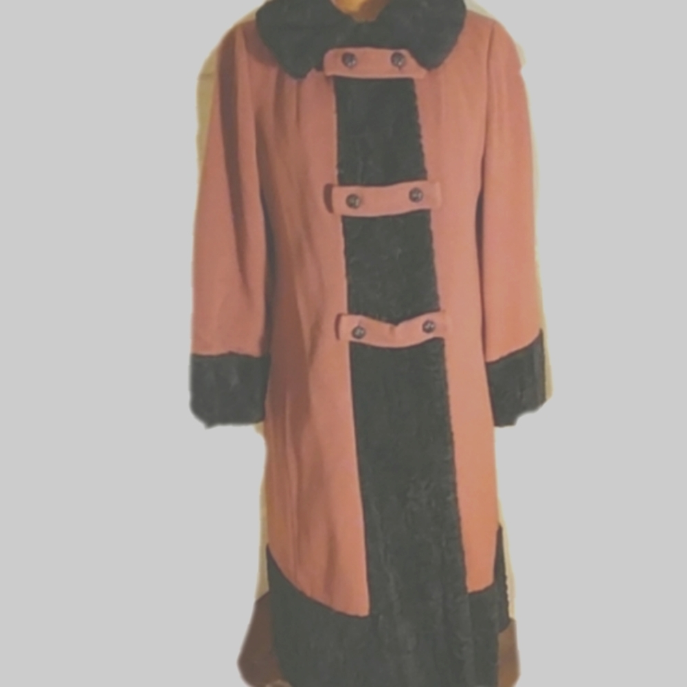 My dead mom wore this wool coat... while still living